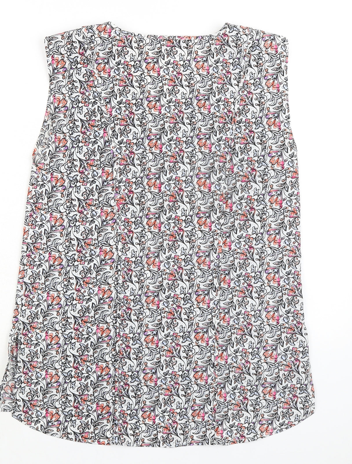 Womens UK Size 12 Warehouse Multicoloured Basic Blouse