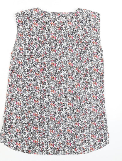 Womens UK Size 12 Warehouse Multicoloured Basic Blouse