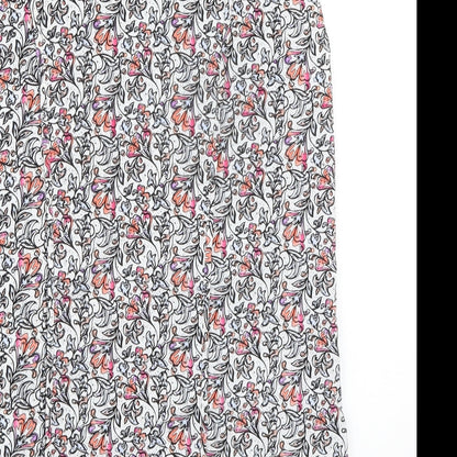Womens UK Size 12 Warehouse Multicoloured Basic Blouse