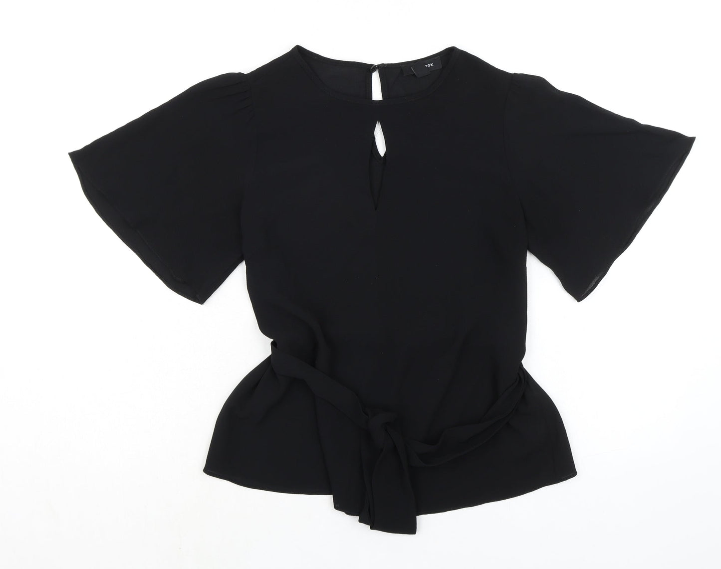 Womens UK Size 8 New Look Black Basic Blouse