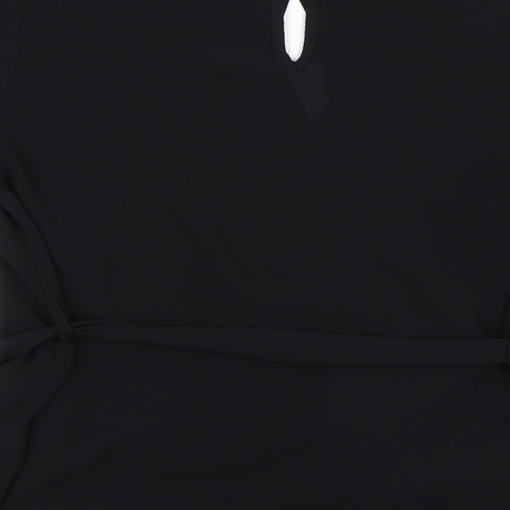 Womens UK Size 8 New Look Black Basic Blouse