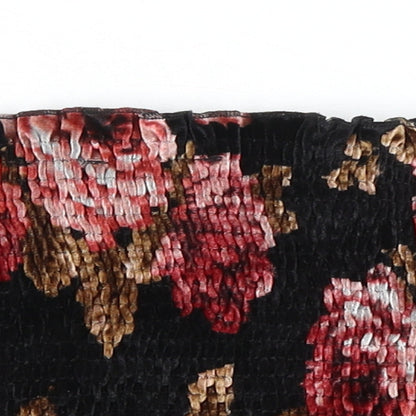 Womens UK Size 8 New Look Black Cropped Blouse