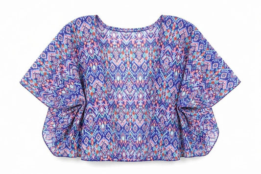 Divided by H&M Womens Multicoloured Polyester Kimono Blouse Size S V-Neck - Shear