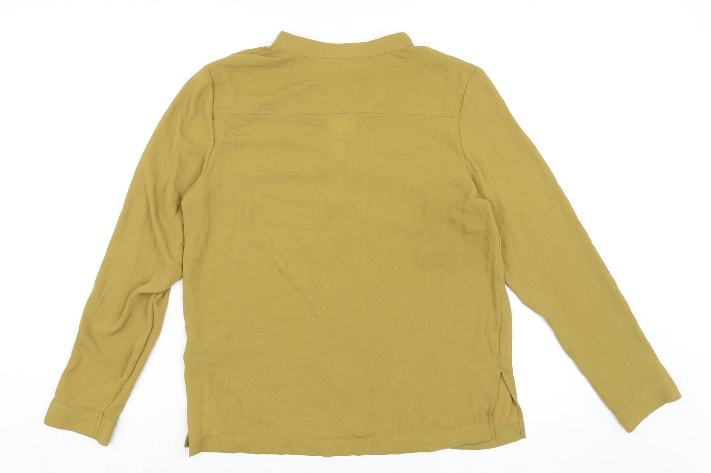 Womens UK Size 10 H&M Green Basic Blouse