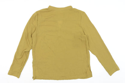 Womens UK Size 10 H&M Green Basic Blouse