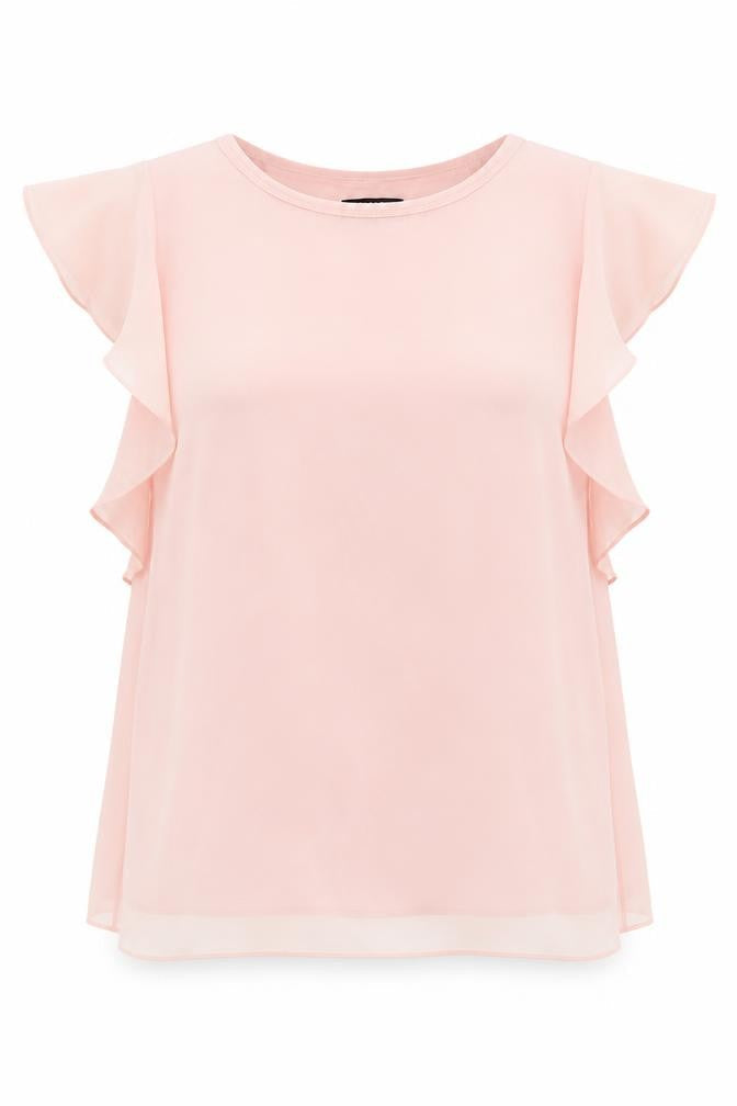 Womens UK Size 16 Debenhams Pink Basic Blouse