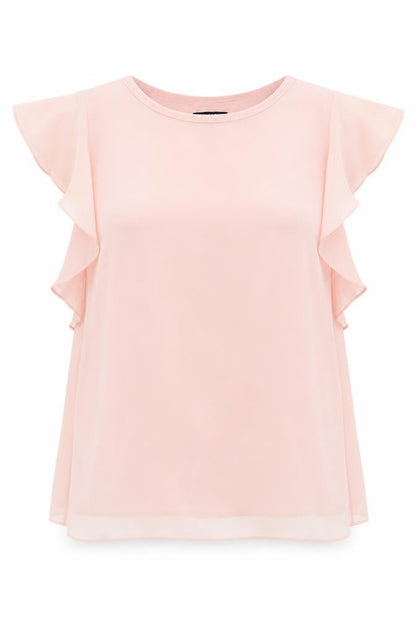 Womens UK Size 16 Debenhams Pink Basic Blouse