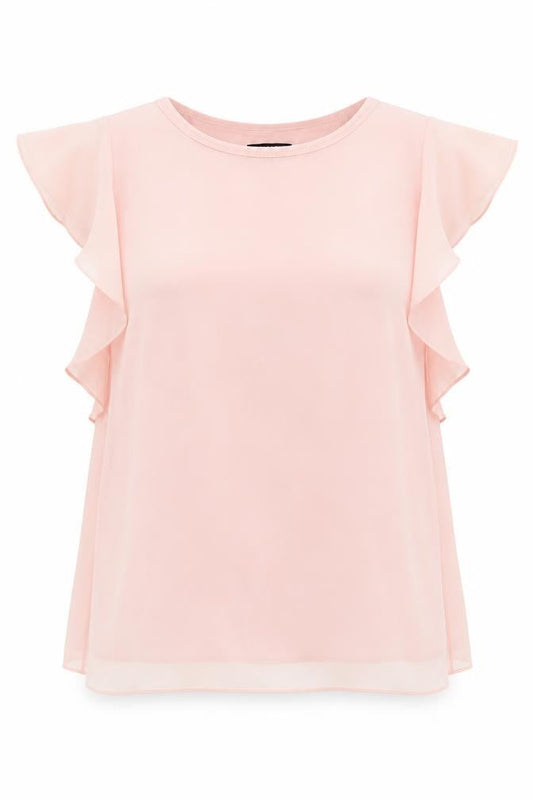 Womens UK Size 16 Debenhams Pink Basic Blouse