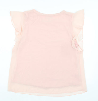 Womens UK Size 16 Debenhams Pink Basic Blouse