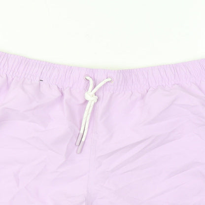Marks and Spencer Mens Purple Polyester Bermuda Shorts Size 2XL L6 in Regular Drawstring - Swim Shorts