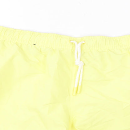 Marks and Spencer Mens Yellow Polyester Bermuda Shorts Size 2XL L6 in Regular Drawstring