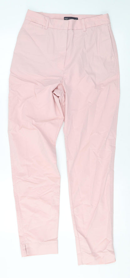 Womens UK Size 8 Marks and Spencer Regular Fit  Pink Trousers