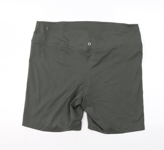 Good Move Womens Green Polyester Biker Shorts Size 24 L7 in Regular