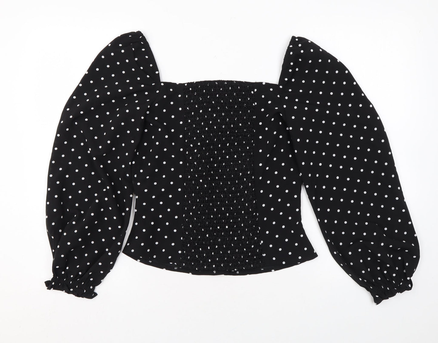 Womens UK Size 10 Dorothy Perkins Black Basic Blouse
