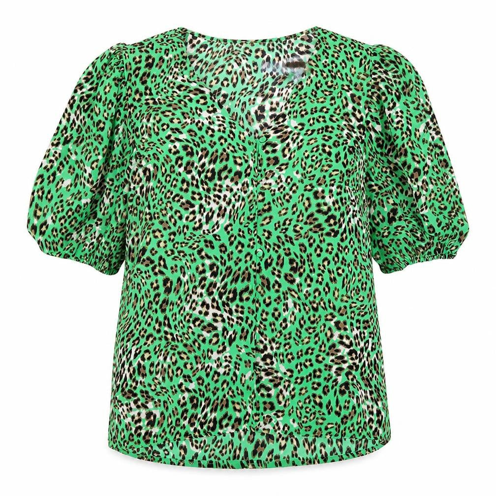 Womens UK Size 6 Marks and Spencer Green Basic Button-Up