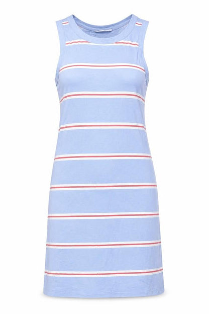 Marks and Spencer Womens Blue Striped Cotton Mini Size S Round Neck Pullover