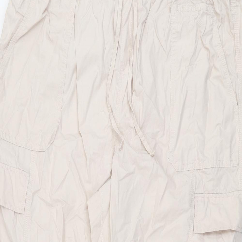 Womens UK Size 20 Marks and Spencer Regular Fit Cargo Pink Trousers