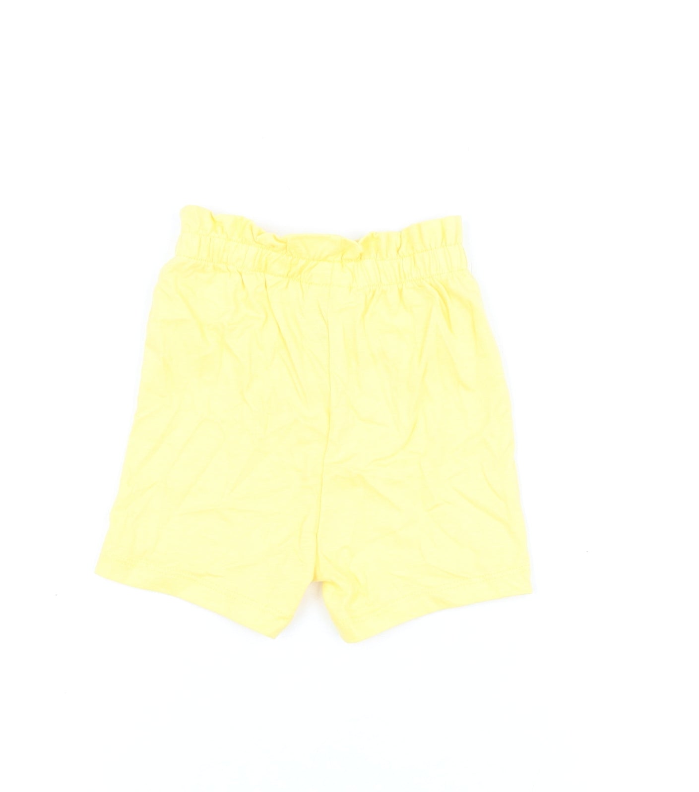 Marks and Spencer Girls Yellow Cotton Shorts Outfit/Set Size 9-12 Months Pullover