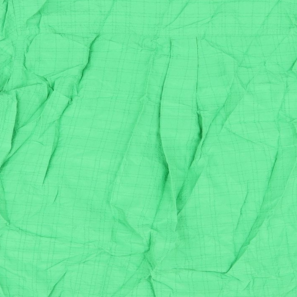 Womens UK Size 8 Marks and Spencer Green Basic Button-Up