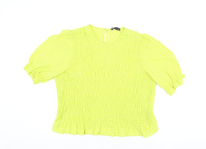 Womens UK Size 20 Marks and Spencer Green Basic Blouse