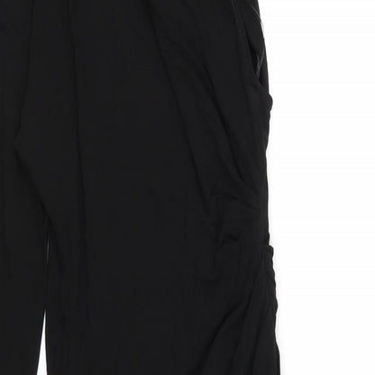Zara Womens Black Viscose Bodycon Size M Mock Neck Pullover