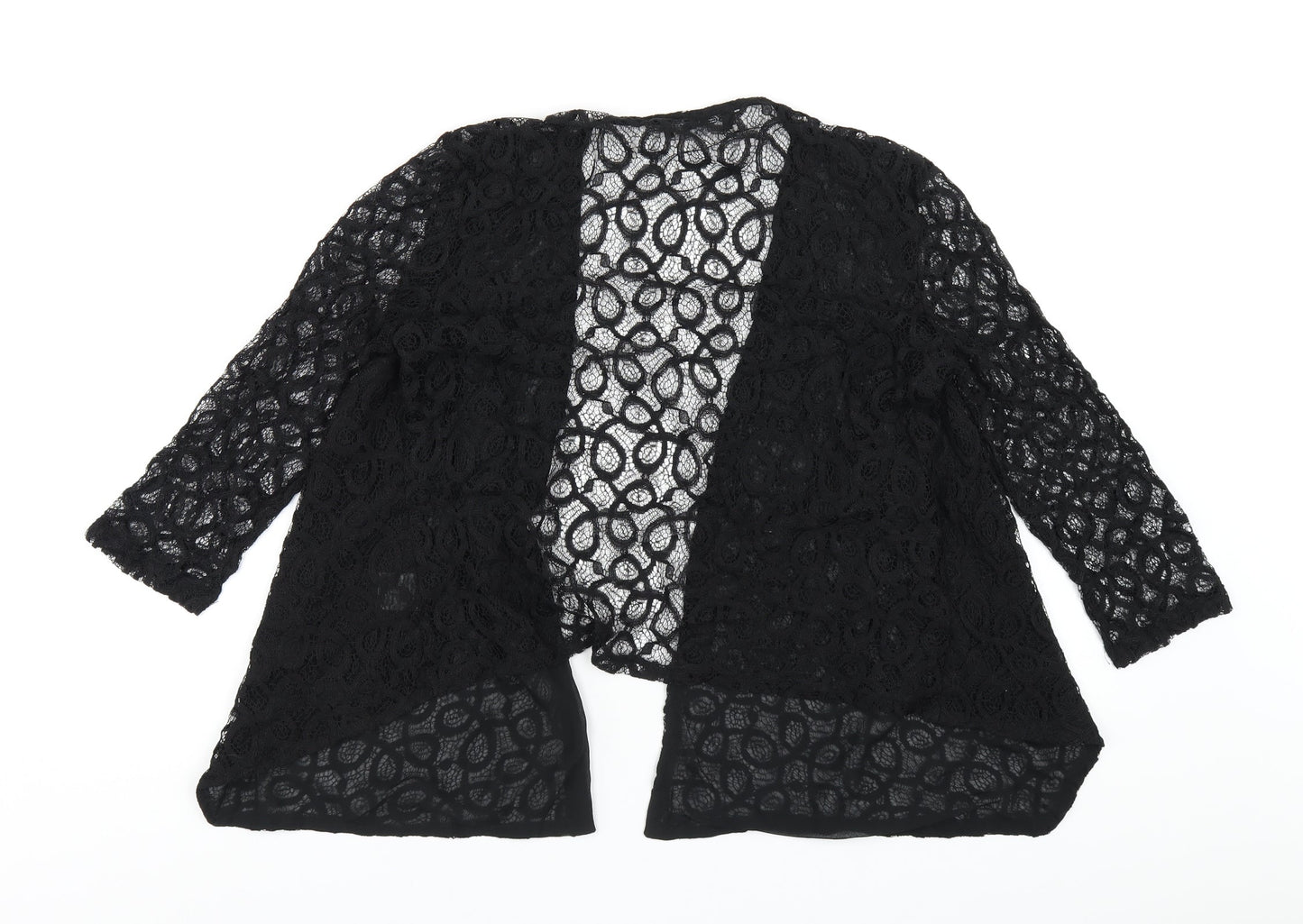 Womens UK Size 14 Select Black Kimono T-Shirt