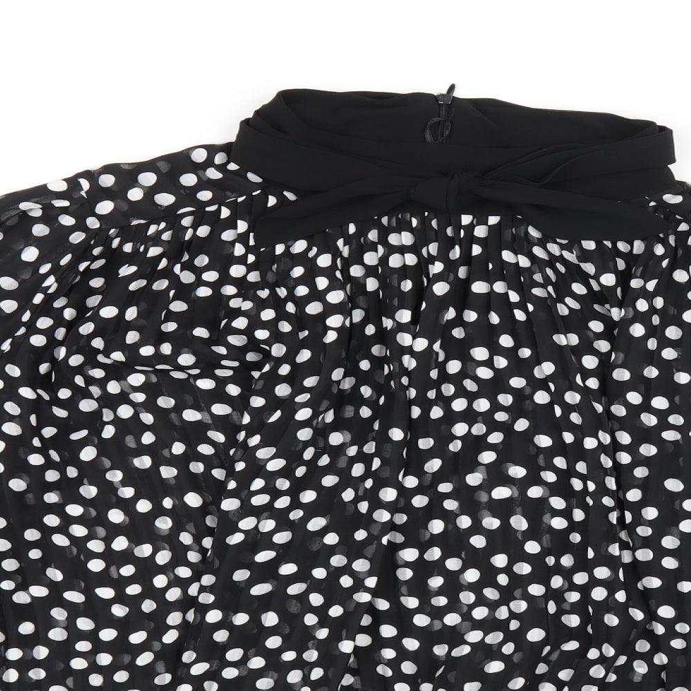 Womens UK Size XL Zara Black Basic Blouse