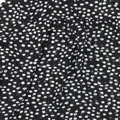Womens UK Size XL Zara Black Basic Blouse