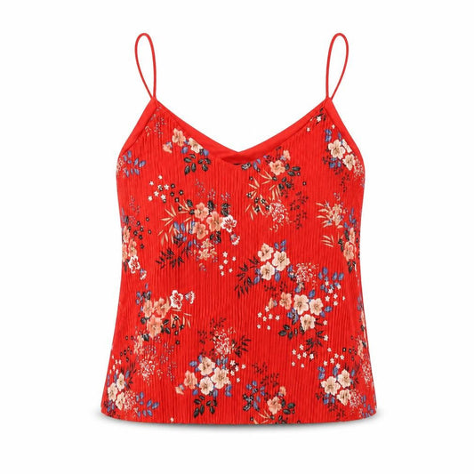 Womens UK Size 10 New Look Red Camisole T-Shirt