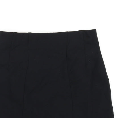 Marks and Spencer Womens Black Viscose A-Line Skirt Size 8