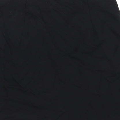 Marks and Spencer Womens Black Viscose A-Line Skirt Size 8