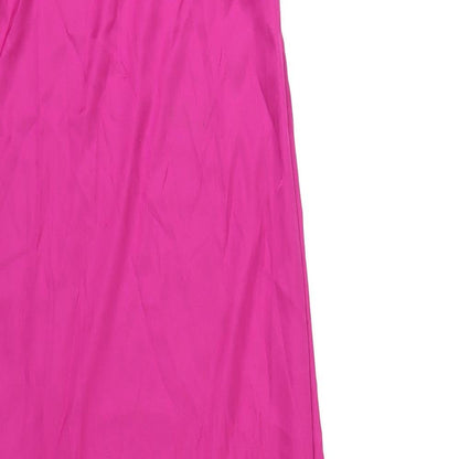 NB Avenue Womens Pink Polyester Maxi Size 10 Off the Shoulder Zip