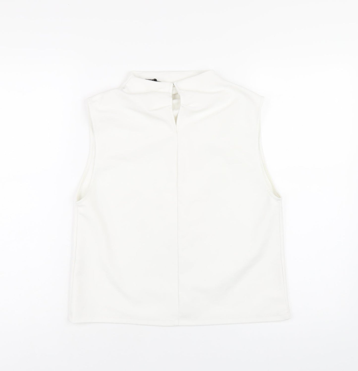 Womens UK Size S Zara White Basic T-Shirt