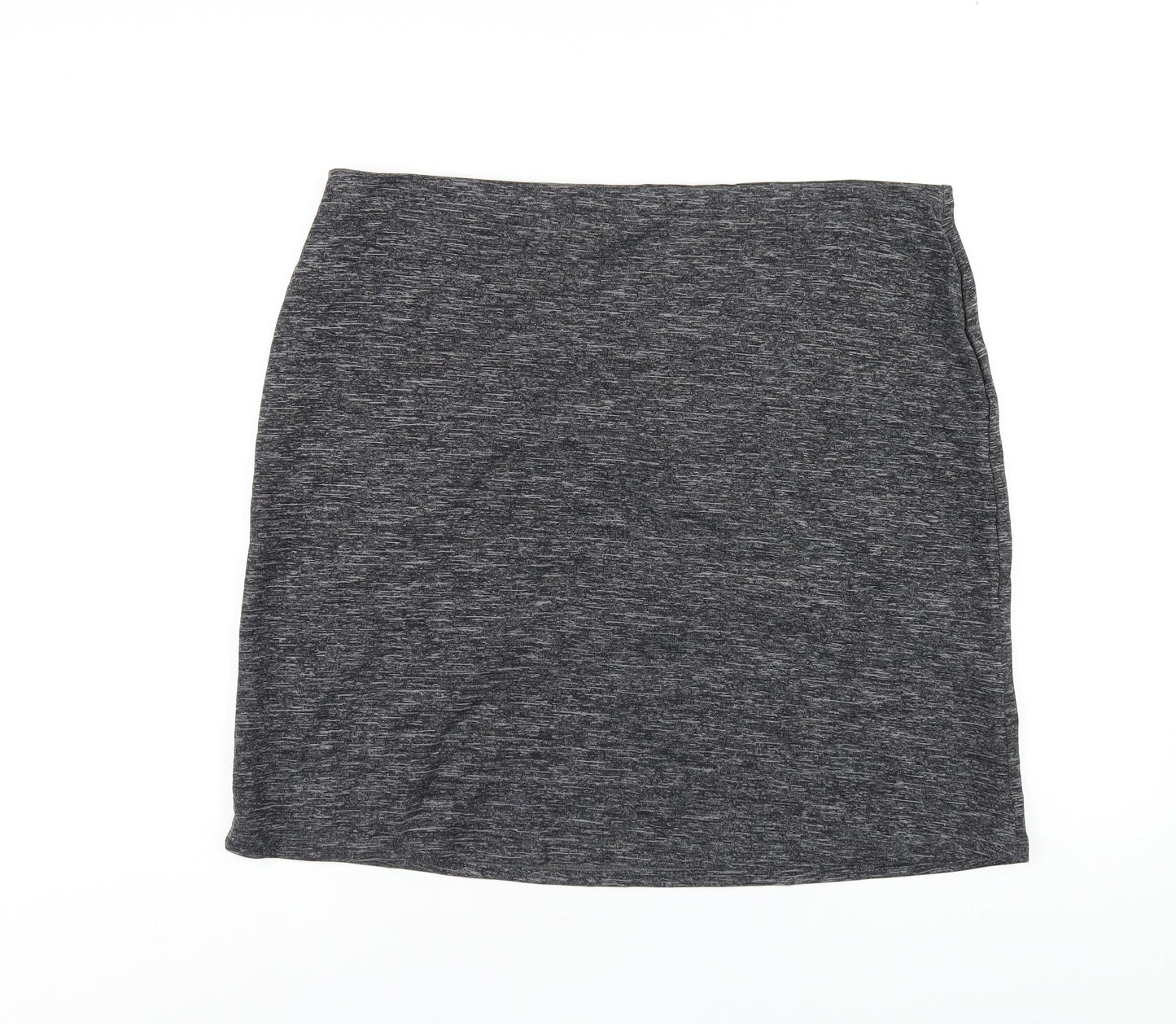 Marks and Spencer Womens Grey Polyamide A-Line Skirt Size 18