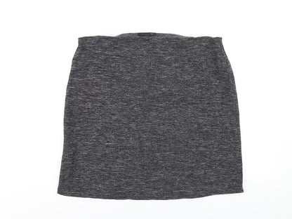 Marks and Spencer Womens Grey Polyamide A-Line Skirt Size 18