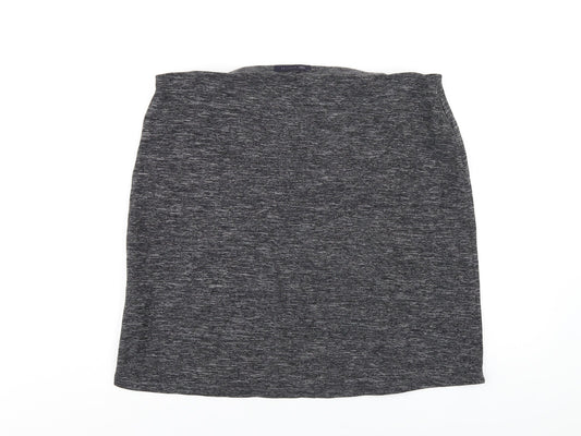 Marks and Spencer Womens Grey Polyamide A-Line Skirt Size 18
