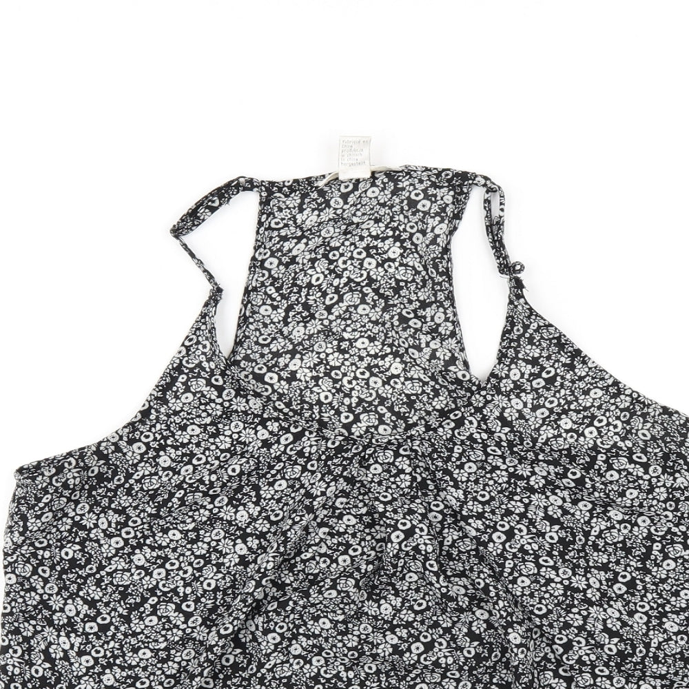 Womens UK Size M Kenar Black Camisole T-Shirt