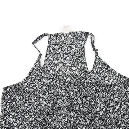 Womens UK Size M Kenar Black Camisole T-Shirt