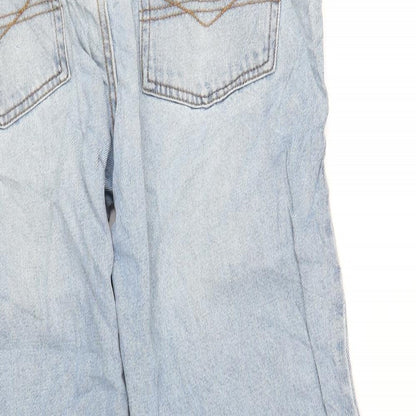 Maine Mens Blue Cotton Straight Jeans Size 34 in L29 in Regular Zip