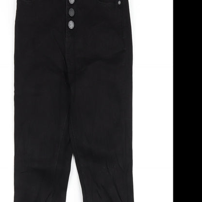 Paige Womens Black Cotton Skinny Jeans Size 26 in L28 in Regular Button