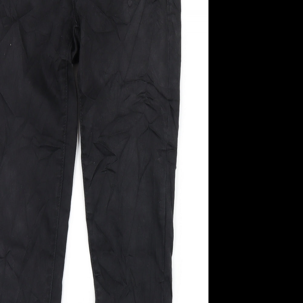 Mango Womens Black Cotton Skinny Jeans Size 6 L31 in Regular Zip