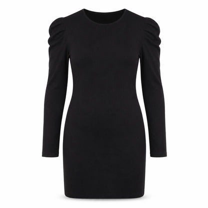 Brave Soul Womens Black Polyester Bodycon Size M Round Neck Pullover