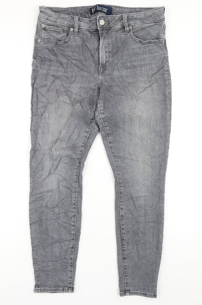 Gap Mens Grey Cotton Skinny Jeans Size 31 in L29 in Regular Zip