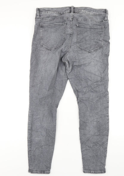 Gap Mens Grey Cotton Skinny Jeans Size 31 in L29 in Regular Zip