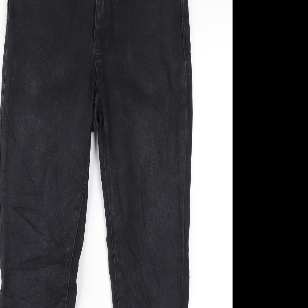 Denim & Co. Womens Black Cotton Skinny Jeans Size 8 L27 in Regular Zip