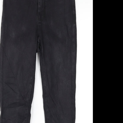Denim & Co. Womens Black Cotton Skinny Jeans Size 8 L27 in Regular Zip