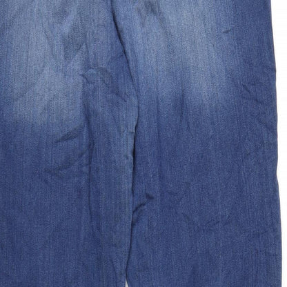 NEXT Womens Blue Polyester Skinny Jeans Size 12 L31 in Regular Zip