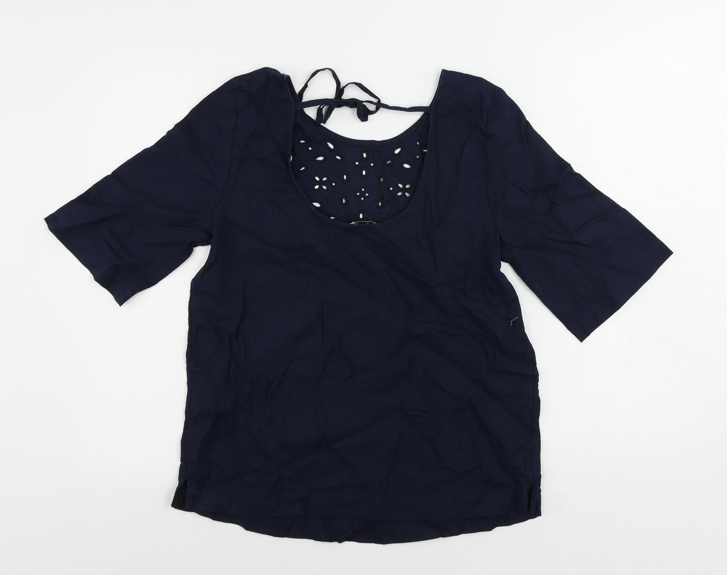 Womens UK Size 8 Marks and Spencer Blue Basic Blouse