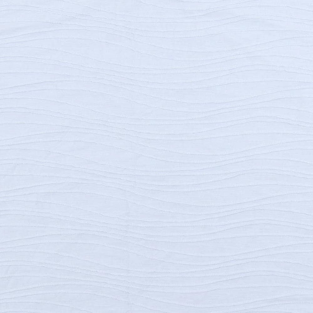 EWM Womens Blue Polyester Basic T-Shirt Size S Round Neck - Textured