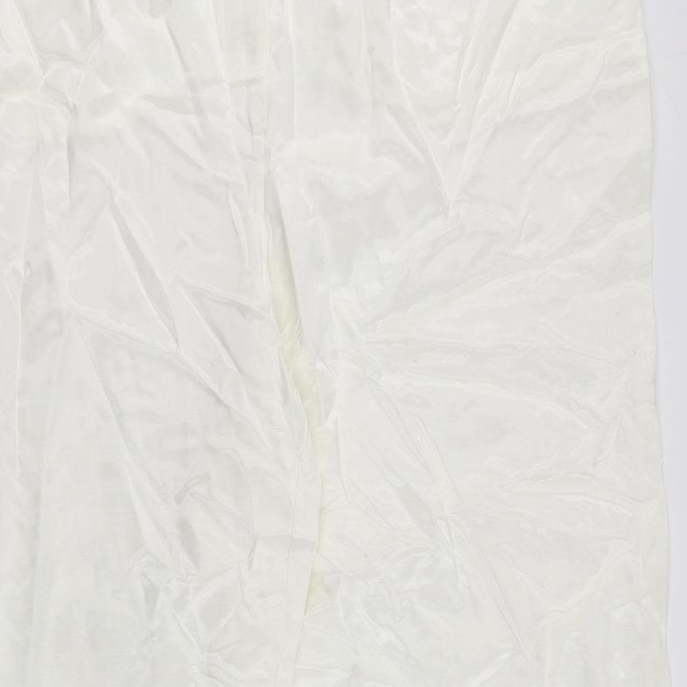 Womens UK Size 24 Marks and Spencer Regular Fit  White Trousers